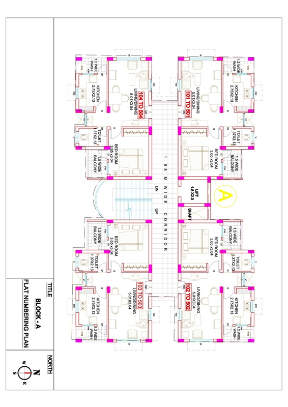 CGEWHO Hyderabad (Ph-III) Housing Scheme: Flat Number Plan