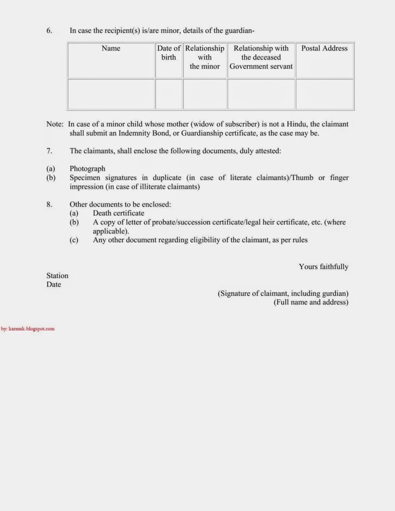 gpf cpf Form 2 Part I Page2