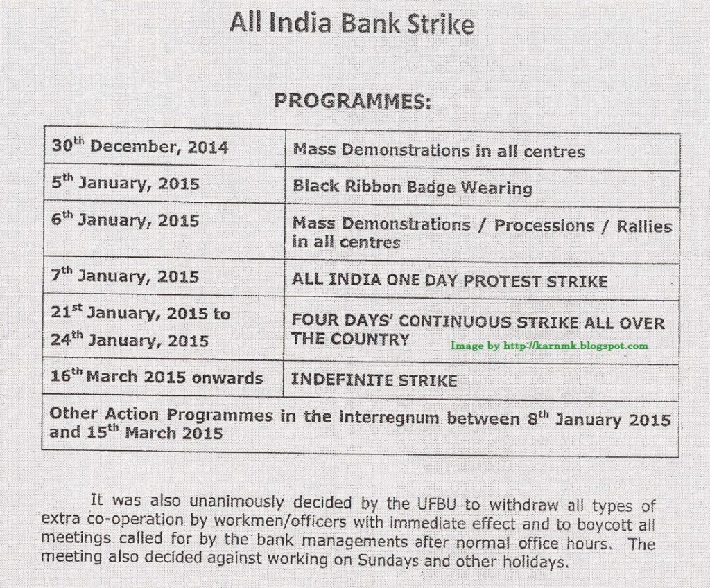 Bank Strike: IBA’s letter to Chief Executives of Member Banks which are parties to the Bipartite Settlement