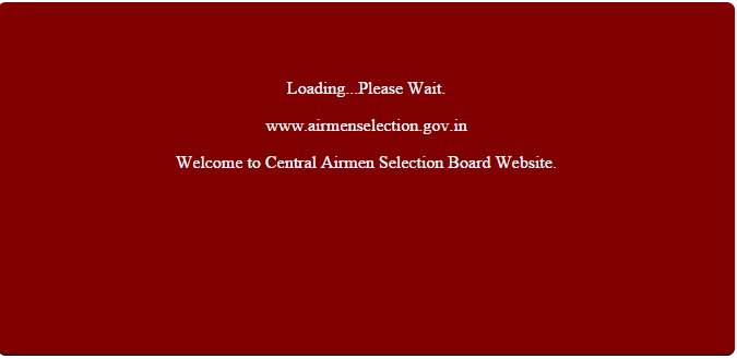 airmen-selection-website-loading