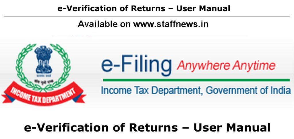 Procedure of Electronic Verification of Income Tax Returns for AY 2015-16