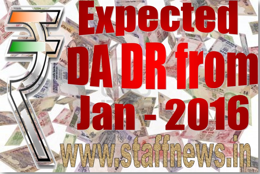 Expected DA DR from Jan 2016: CPI-IW of July, 2015 released