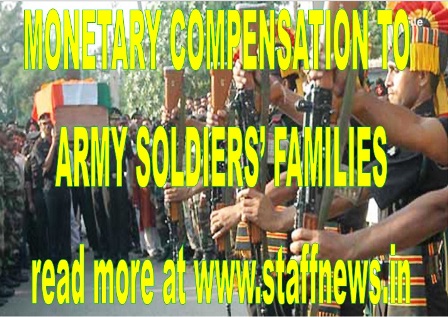 Compensation to families of martyred Army Jawans