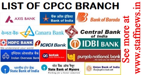 Centralized Pension Processing Centre (CPCC) Bank Branch: List, Address & contact Details