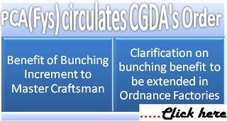 Benefit of Bunching Increment to Master Craftsman: CGDA’s clarification on bunching benefit
