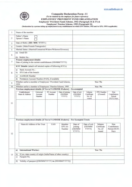 composite declaration form f11 page1