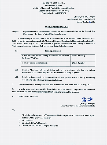 revision-of-rate-of-training-allowance-dopt-order