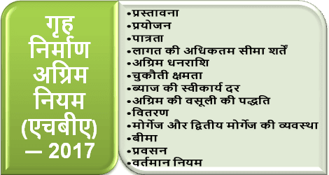 गृह निर्माण अग्रिम नियम (एचबीए) — 2017: कार्यालय ज्ञापन