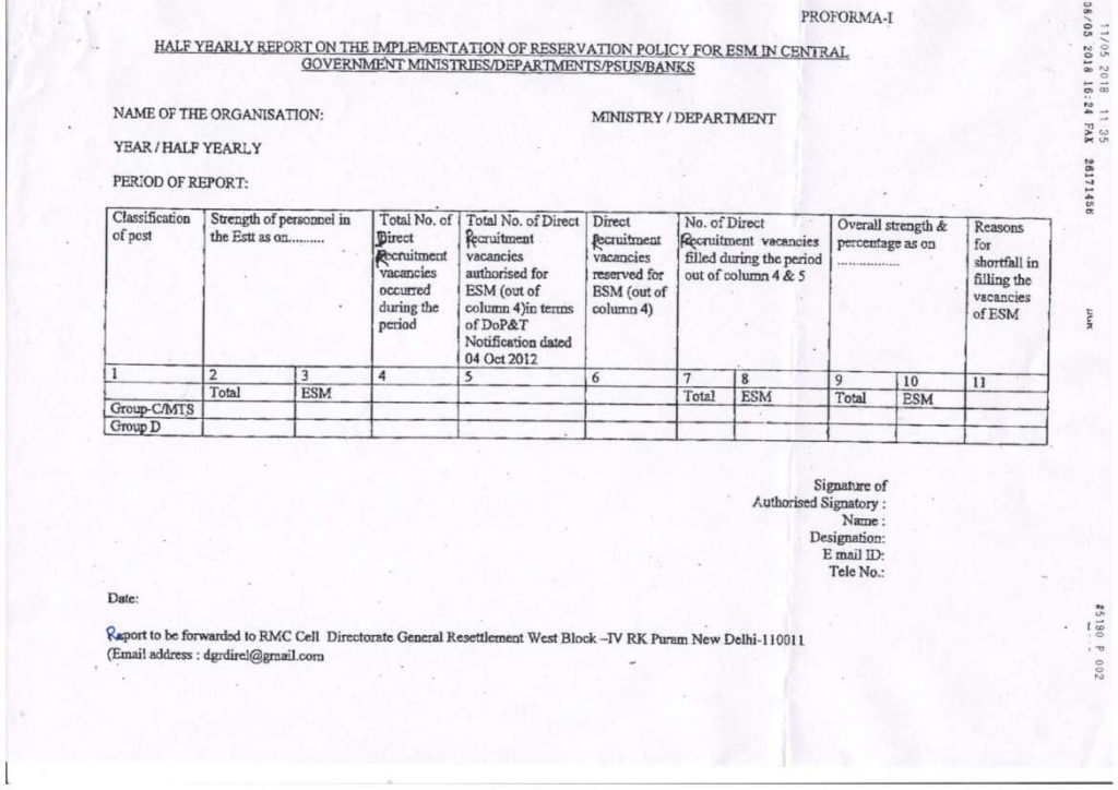 CPSE: Reservation Policy for Ex-servicemen/Deployment of Security Guards from DGR sponsored Agency – Action taken on Supreme Court Judgement