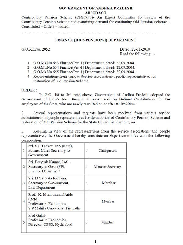 expert committee on removal of nps by andhra pradesh govt order page1