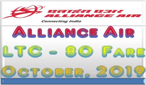 Alliance Air LTC-80 Fare for October, 2019