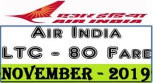 air-india-ltc-80-fare-nov-2019