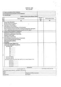 tds 2019 20 information form 12bb