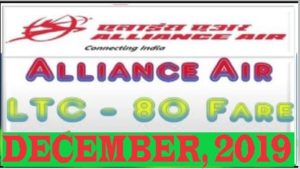 alliance air ltc 80 fare list december 2019