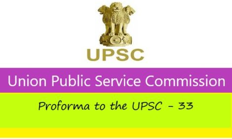 Proforma For Requisition to the UPSC – 33