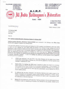 airf-letter-on-biometric-attendance-system-for-railway-staff-page1