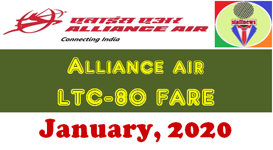 Alliance Air LTC-80 Fare for January, 2020