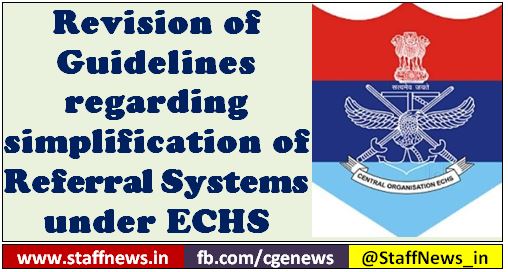 Revision of Guidelines regarding simplification of Referral Systems under ECHS