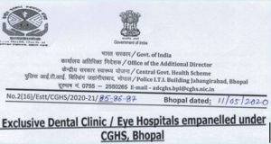 cghs-bhopal-empanelment-of-dental-care-eye-care-centres
