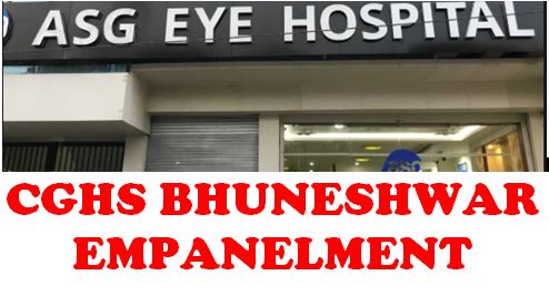 Empanelment of ASG Hospital under CGHS Bhubaneswar for two years w.e.f. 28.05.2020
