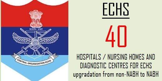 List of ECHS Empanelled 40 Private Hospitals/ Nursing Homes and Diagnostic Laboratories upgraded from Non-NABH to NABH
