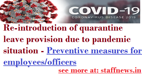 re-introduction-of-quarantine-leave-provision-due-to-pandemic-situation
