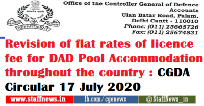 revision-of-flat-rates-of-licence-fee-for-dad-pool-accommodation-throughout-the-country