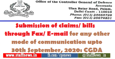 submission-of-claims-bills-through-fax-e-mail-for-any-other-mode-of-communication-upto-30th-september-2020-cgda