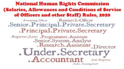 national-human-rights-commission-salaries-allowances-and-conditions-of-service-rules-2020-notification