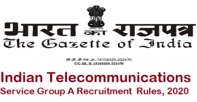 indian-telecommunications-service-group-a-recruitment-rules-2020