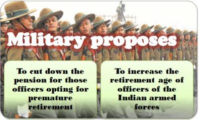 Military proposes pension cut, increase in retirement age of armed forces officers 1 military-proposes-pension-cut-increase-in-retirement-age