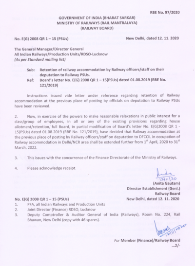 retention-of-railway-accommodation-by-railway-officers-staff-on-their-deputation-to-railway-psus-rbe-no-97-2020