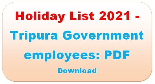 holiday-list-2021-tripura-government-employees-pdf-download