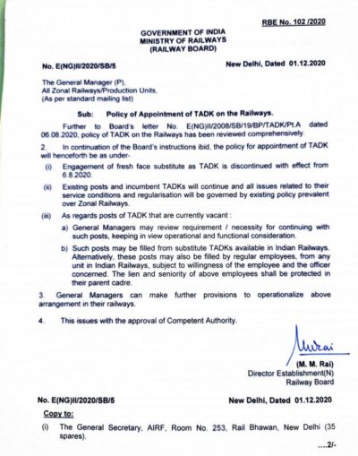 policy-of-appointment-of-tadk-on-the-railways-rbe-no-102-2020