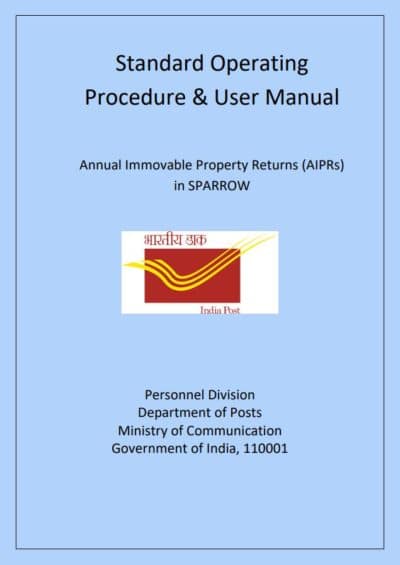 submission-of-annual-immovable-property-return-aipr-by-group-a-officers-of-department-of-posts-sparrow-sop