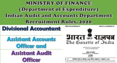 divisional-accountant-assistant-accounts-officer-and-assistant-audit-officer-recruitment-rules-2020