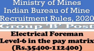 electrical-foreman-group-b-post-level-6-recruitment-rules-2020