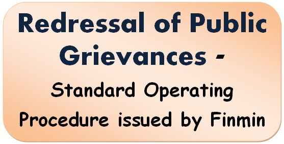redressal-of-public-grievances-standard-operating-procedure-issued-by-finmin