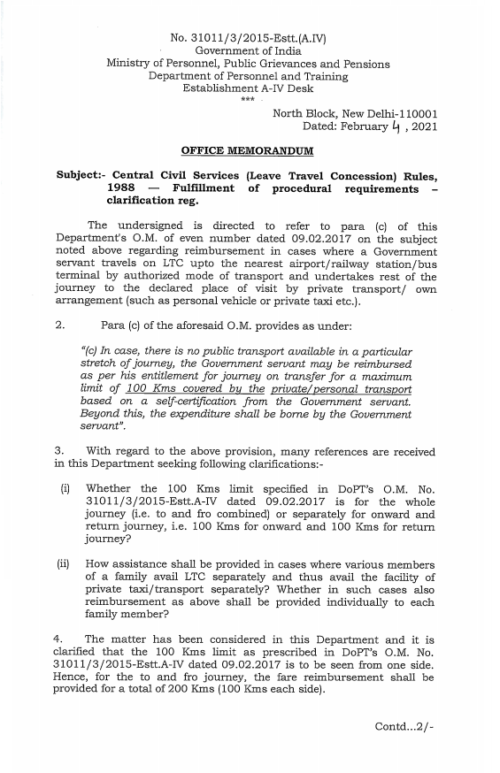 Central Civil Services (Leave Travel Concession) Rules, 1988