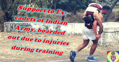 Support to Ex-cadets of Indian Army, boarded out due to injuries during training
