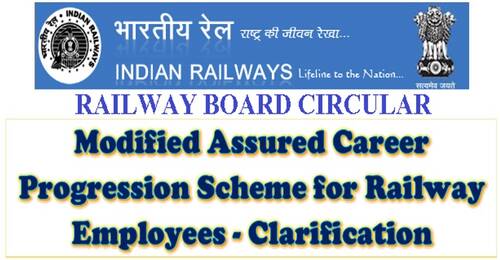Modified Assured Career Progression Scheme for Railway Employees – Clarification: RBE No. 33/2021