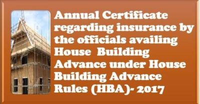 annual-certificate-regarding-insurance-by-the-officials-availing-house-building-advance