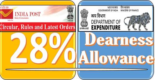 Grant of Dearness Allowance -Revised Rates effective from 01.07.2021: Department of Post
