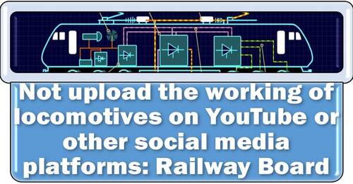 Not upload the working of locomotives on YouTube or other social media platforms: Railway Board
