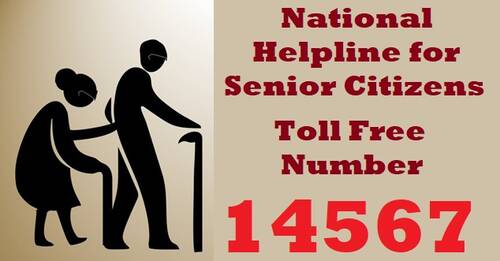 National Helpline for Senior Citizens-Elder line Toll Free Number -14567