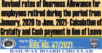 revised-rates-of-dearness-allowance-for-railway-employees-retired-during-from-jan-2020-to-jun-2021