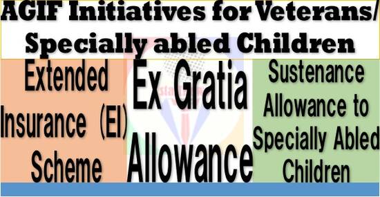 AGIF Initiatives for Veterans/Specially abled Children – EI Scheme, Ex Gratia Allowance and Sustenance Allowance: Details and Forms