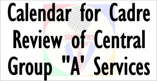 Calendar for Cadre Review of Central Group A Services – DOPT O.M dated 26.08.2022