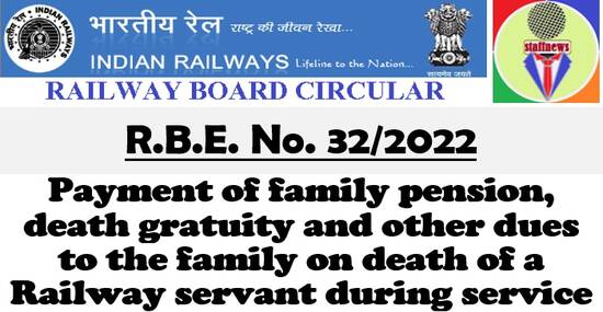 Payment of family pension, death gratuity and other dues – Clarification on applicability of orders retrospectively and on OPS/NPS: RBE No. 32/2022