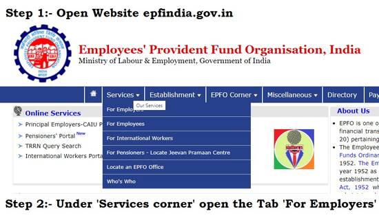 Review of confirmation of payment of EPF contribution by contractors in r/o of outsourcing staff